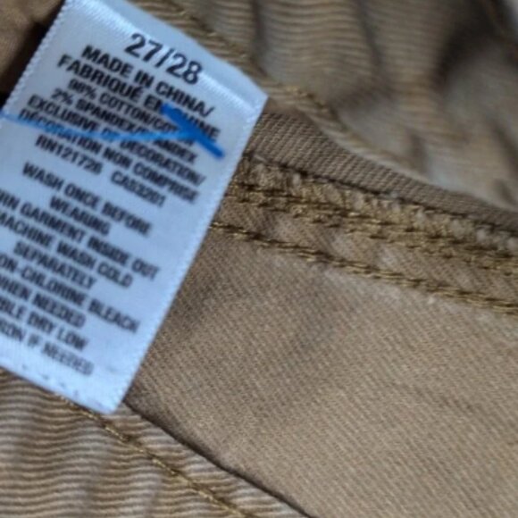 Aeropostale Skinny Khaki Pants Casual Everyday Comfort Stretch Mens 27/28 - Picture 6 of 8